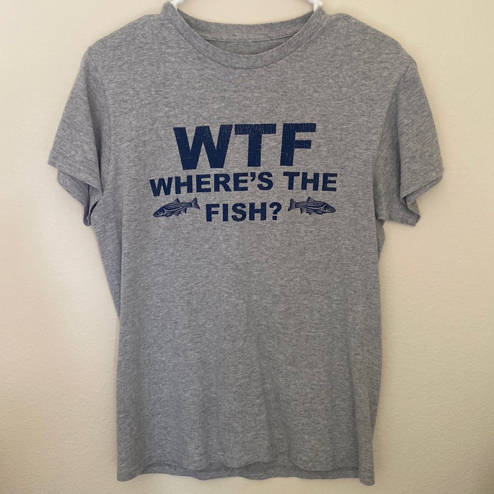WTF (where’s the fish?) retro tee